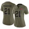 Women's Benjamin Morrison Tampa Bay Buccaneers 2022 Salute To Service Jersey - Limited Olive