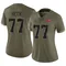 Women's Charlie Heck Tampa Bay Buccaneers 2022 Salute To Service Jersey - Limited Olive