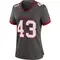 Women's Chris Braswell Tampa Bay Buccaneers Pewter Alternate Jersey - Game