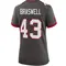 Women's Chris Braswell Tampa Bay Buccaneers Pewter Alternate Jersey - Game