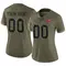 Women's Custom Tampa Bay Buccaneers 2022 Salute To Service Jersey - Limited Olive