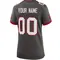 Women's Custom Tampa Bay Buccaneers Pewter Alternate Jersey - Game