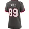 Women's David Wells Tampa Bay Buccaneers Pewter Alternate Jersey - Game