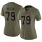 Women's Elijah Klein Tampa Bay Buccaneers 2022 Salute To Service Jersey - Limited Olive