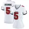Women's Jack Browning Tampa Bay Buccaneers Jersey - Game White