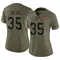 Women's Jamel Dean Tampa Bay Buccaneers 2022 Salute To Service Jersey - Limited Olive