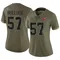 Women's John Bullock Tampa Bay Buccaneers 2022 Salute To Service Jersey - Limited Olive