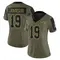 Women's Kameron Johnson Tampa Bay Buccaneers 2021 Salute To Service Jersey - Limited Olive