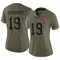Women's Kameron Johnson Tampa Bay Buccaneers 2022 Salute To Service Jersey - Limited Olive
