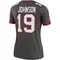 Women's Kameron Johnson Tampa Bay Buccaneers Pewter Alternate Jersey - Legend Plus Size