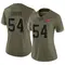 Women's Lavonte David Tampa Bay Buccaneers 2022 Salute To Service Jersey - Limited Olive