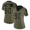 Women's Logan Hall Tampa Bay Buccaneers 2021 Salute To Service Jersey - Limited Olive