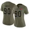 Women's Logan Hall Tampa Bay Buccaneers 2022 Salute To Service Jersey - Limited Olive