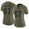 Women's Luke Goedeke Tampa Bay Buccaneers 2022 Salute To Service Jersey - Limited Olive