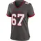 Women's Luke Goedeke Tampa Bay Buccaneers Pewter Alternate Jersey - Game