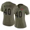 Women's Mike Alstott Tampa Bay Buccaneers 2022 Salute To Service Jersey - Limited Olive