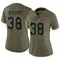 Women's Rashad Wisdom Tampa Bay Buccaneers 2022 Salute To Service Jersey - Limited Olive