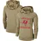 Women's Tampa Bay Buccaneers Khaki 2019 Salute to Service Therma Pullover Hoodie -