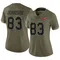 Women's Tez Johnson Tampa Bay Buccaneers 2022 Salute To Service Jersey - Limited Olive