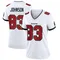 Women's Tez Johnson Tampa Bay Buccaneers Jersey - Game White