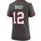 Women's Tom Brady Tampa Bay Buccaneers Pewter Alternate Jersey - Game