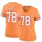 Women's Tristan Wirfs Tampa Bay Buccaneers Throwback Jersey - Game Orange