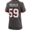 Women's Warren Peeples Tampa Bay Buccaneers Pewter Alternate Jersey - Game
