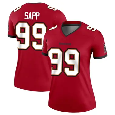 Women's Warren Sapp Tampa Bay Buccaneers Jersey - Legend Red Plus Size