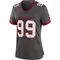 Women's Warren Sapp Tampa Bay Buccaneers Pewter Alternate Jersey - Game