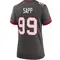 Women's Warren Sapp Tampa Bay Buccaneers Pewter Alternate Jersey - Game
