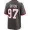 Youth Adam Gotsis Tampa Bay Buccaneers Pewter Alternate Jersey - Game