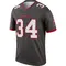 Youth Bryce Hall Tampa Bay Buccaneers Pewter Alternate Jersey - Legend
