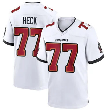 Youth Charlie Heck Tampa Bay Buccaneers Jersey - Game White
