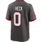 Youth Charlie Heck Tampa Bay Buccaneers Pewter Alternate Jersey - Game