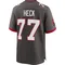 Youth Charlie Heck Tampa Bay Buccaneers Pewter Alternate Jersey - Game