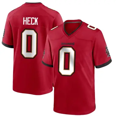 Youth Charlie Heck Tampa Bay Buccaneers Team Color Jersey - Game Red