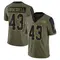 Youth Chris Braswell Tampa Bay Buccaneers 2021 Salute To Service Jersey - Limited Olive