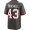 Youth Chris Braswell Tampa Bay Buccaneers Pewter Alternate Jersey - Game
