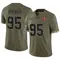 Youth C.J. Brewer Tampa Bay Buccaneers 2022 Salute To Service Jersey - Limited Olive