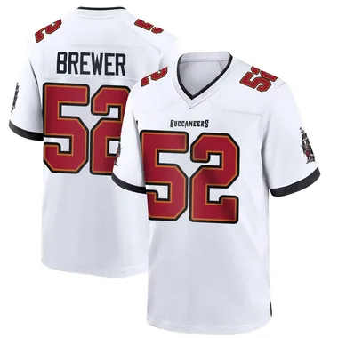 Youth C.J. Brewer Tampa Bay Buccaneers Jersey - Game White