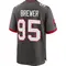 Youth C.J. Brewer Tampa Bay Buccaneers Pewter Alternate Jersey - Game