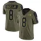 Youth Connor Bazelak Tampa Bay Buccaneers 2021 Salute To Service Jersey - Limited Olive