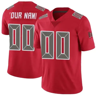 Youth Custom Tampa Bay Buccaneers Color Rush Jersey - Limited Red