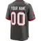 Youth Custom Tampa Bay Buccaneers Pewter Alternate Jersey - Game