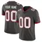 Youth Custom Tampa Bay Buccaneers Pewter Alternate Vapor Jersey - Limited