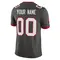 Youth Custom Tampa Bay Buccaneers Pewter Alternate Vapor Jersey - Limited