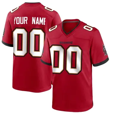Youth Custom Tampa Bay Buccaneers Team Color Jersey - Game Red
