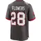 Youth Dallis Flowers Tampa Bay Buccaneers Pewter Alternate Jersey - Game