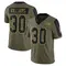 Youth D.J. Williams Tampa Bay Buccaneers 2021 Salute To Service Jersey - Limited Olive