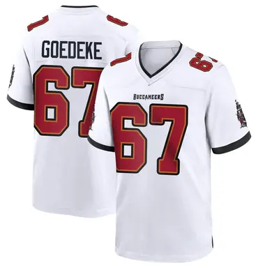 Youth Luke Goedeke Tampa Bay Buccaneers Jersey - Game White